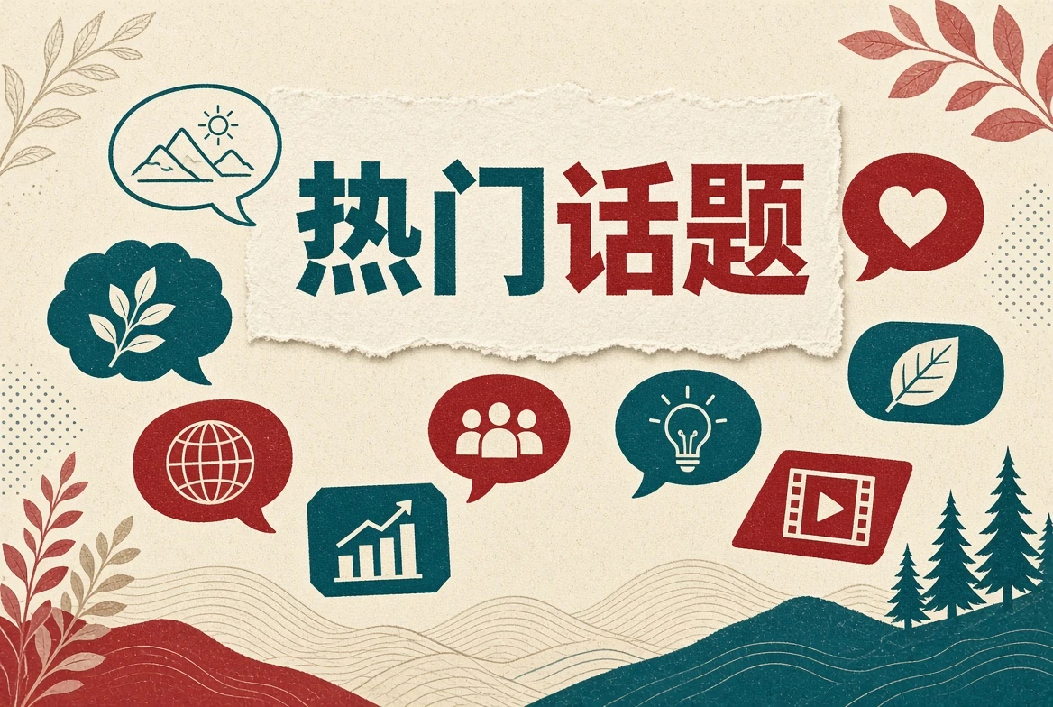 娱乐文化与热门话题主题视觉